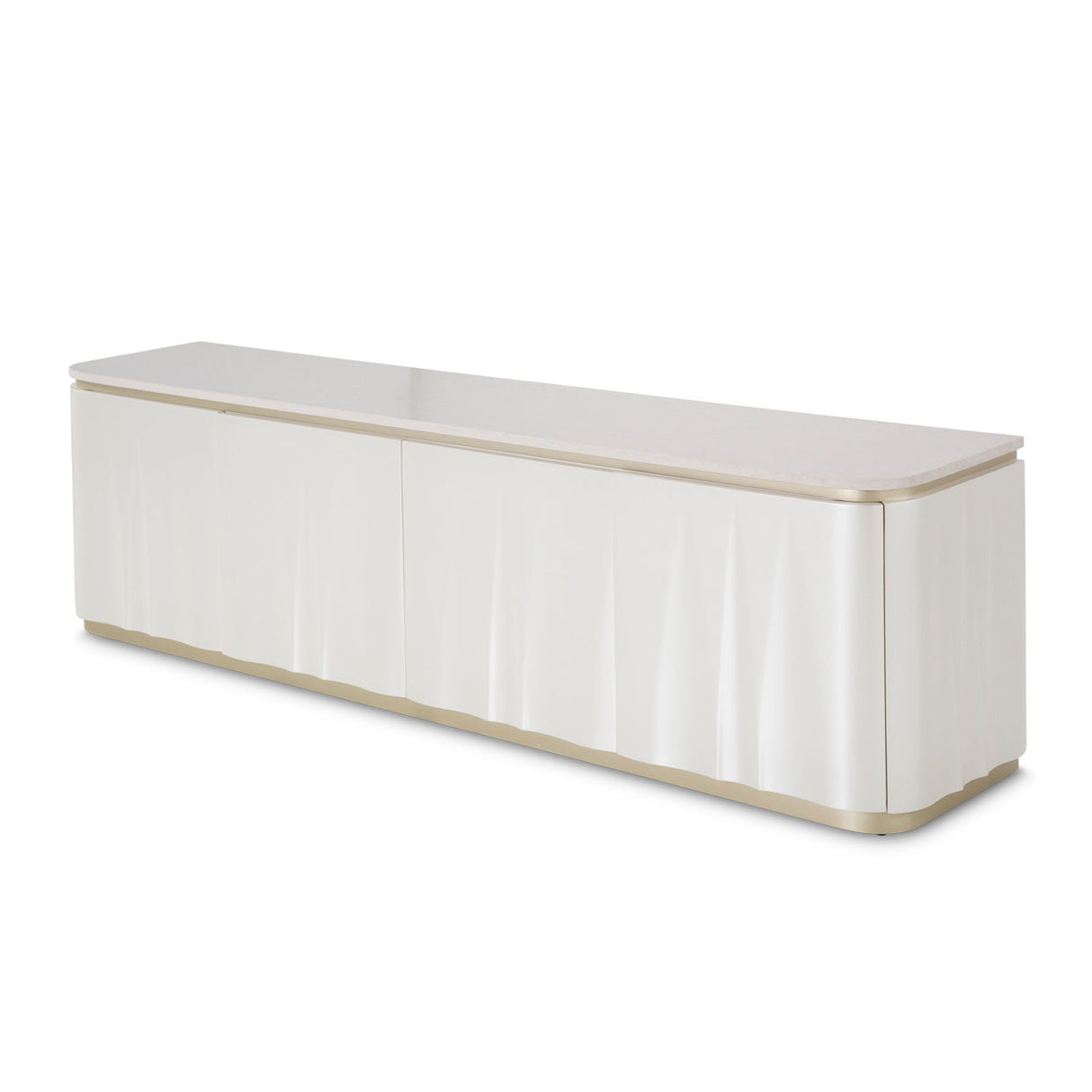 Aico Furniture - London Place Media Cabinet In Creamy Pearl - Nc9004081-112