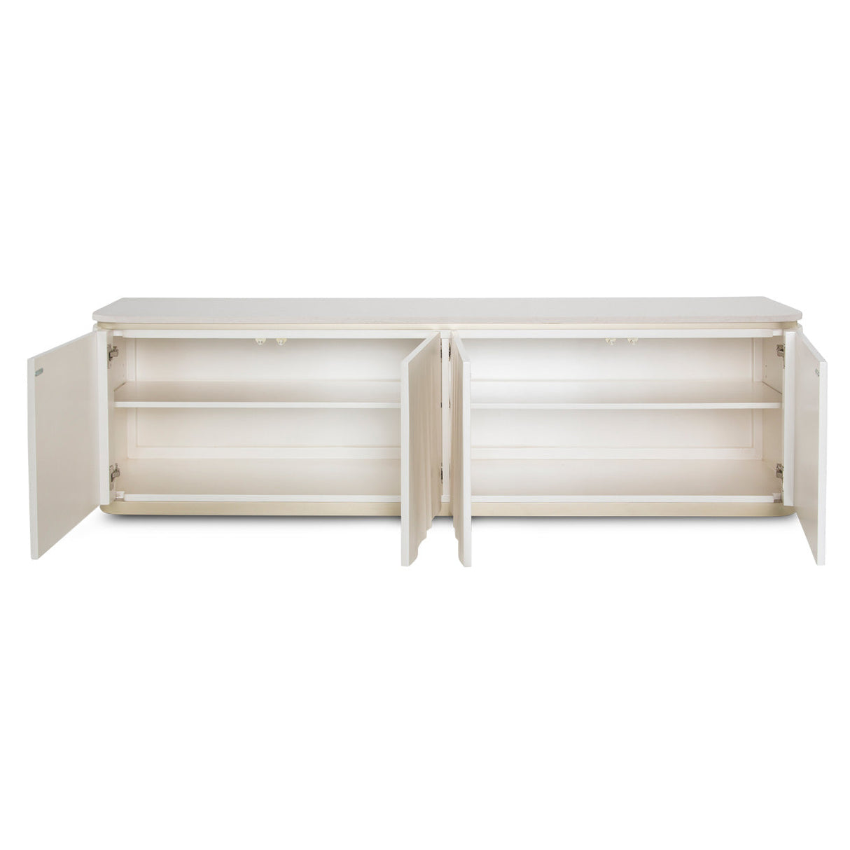 Aico Furniture - London Place Media Cabinet In Creamy Pearl - Nc9004081-112