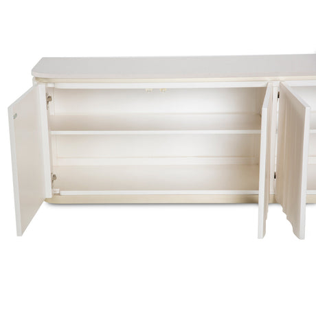 Aico Furniture - London Place Media Cabinet In Creamy Pearl - Nc9004081-112