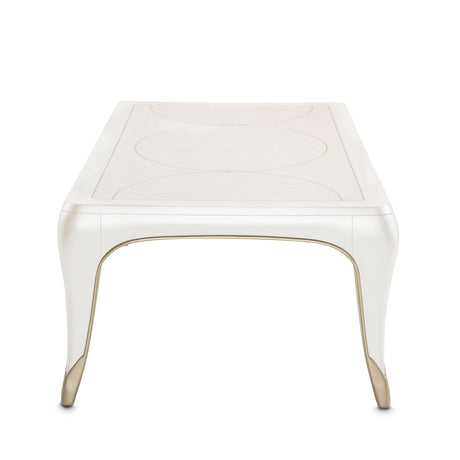 Aico Furniture - London Place Rectangular Cocktail Table In Creamy Pearl - Nc9004201-112