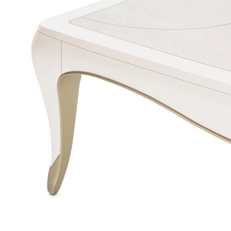 Aico Furniture - London Place Rectangular Cocktail Table In Creamy Pearl - Nc9004201-112