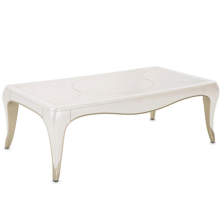 Aico Furniture - London Place Rectangular Cocktail Table In Creamy Pearl - Nc9004201-112