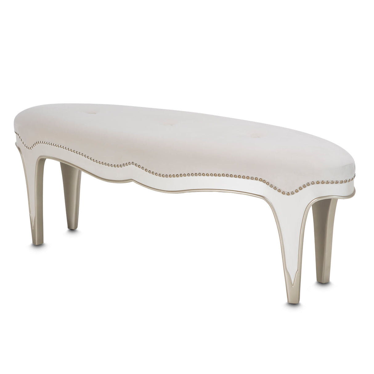 Aico Furniture - London Place Bench In Creamy Pearl - Nc9004904-112