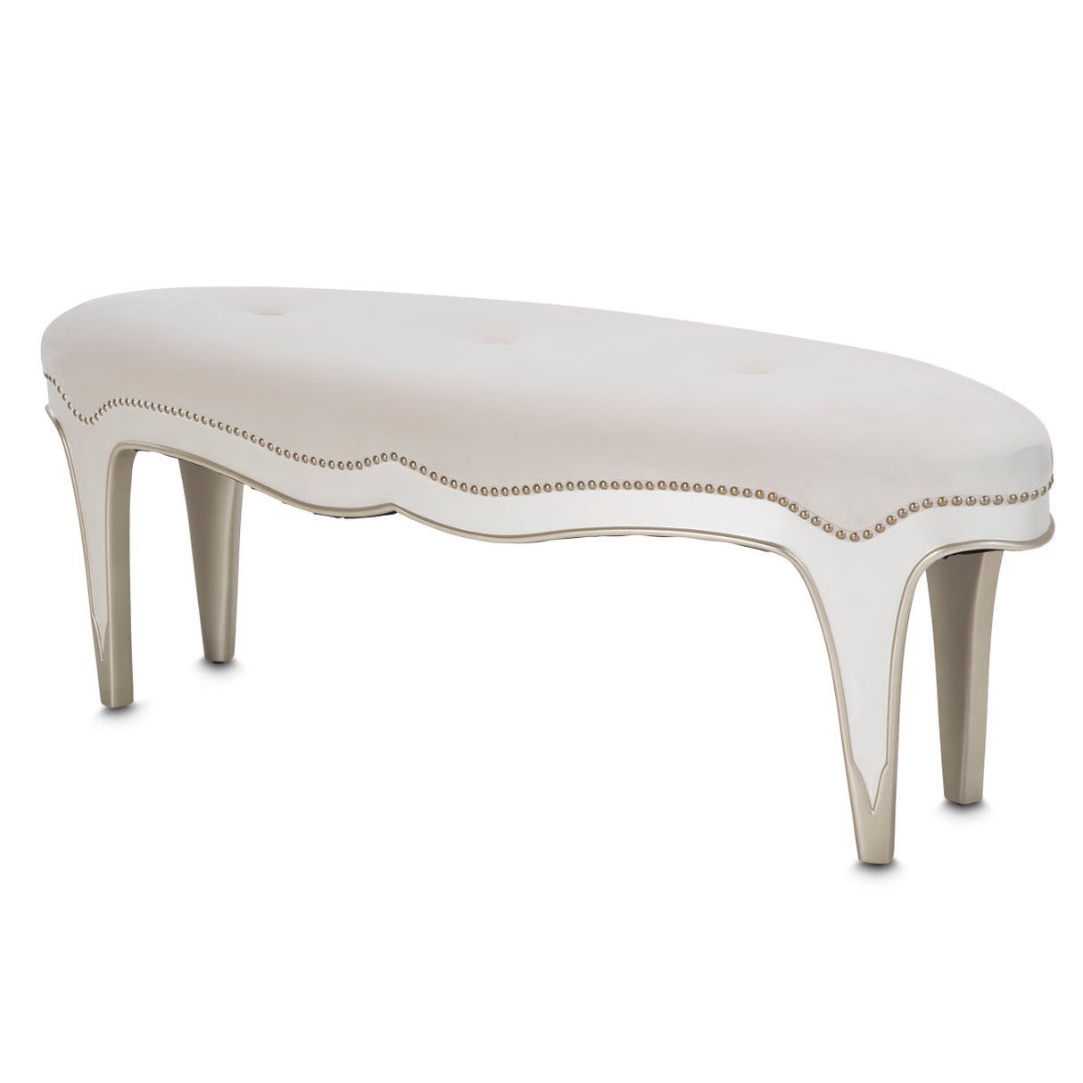 Aico Furniture - London Place Bench In Creamy Pearl - Nc9004904-112