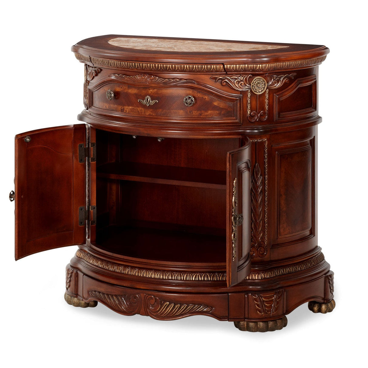 Michael Amini Cortina Nightstand - Home Elegance USA