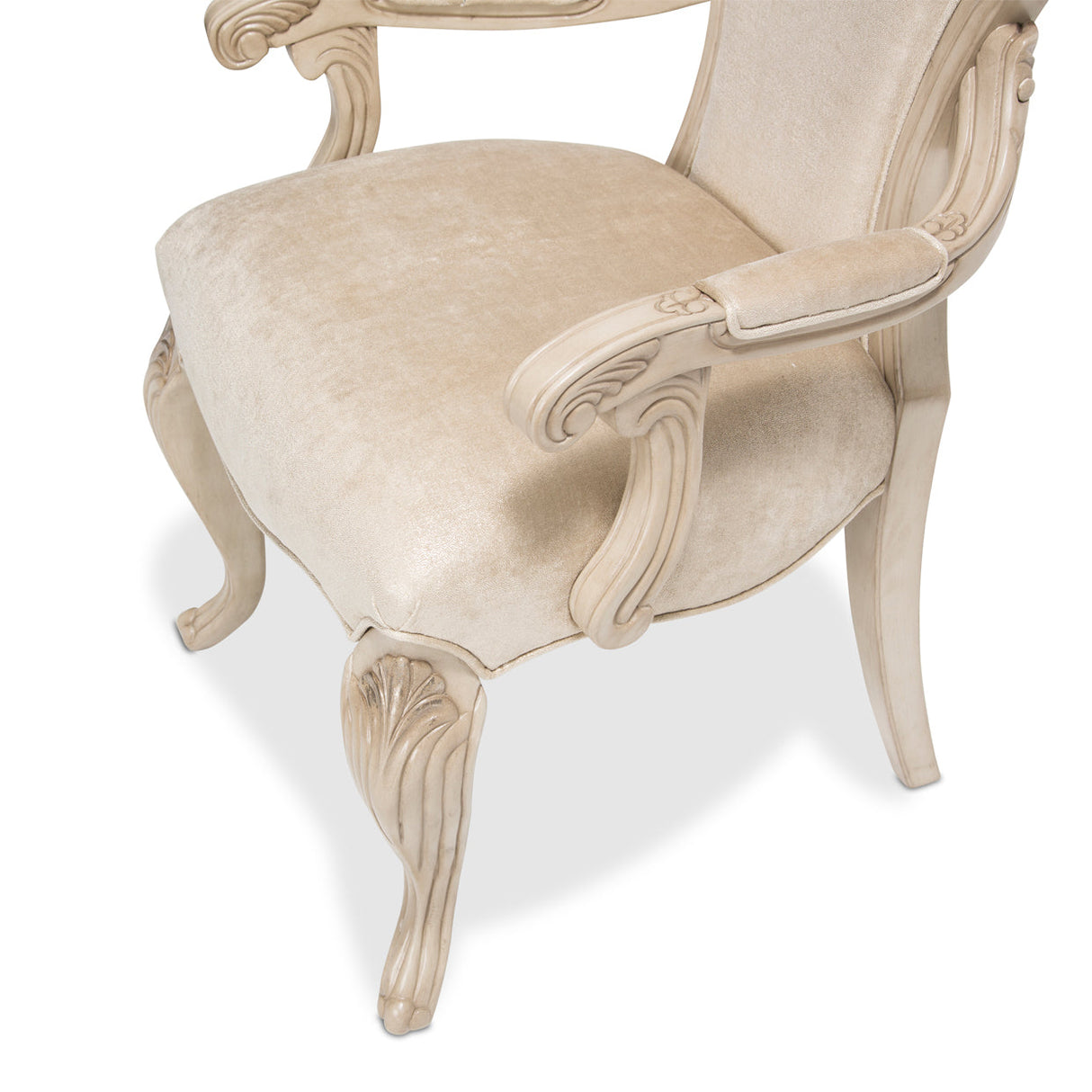 Michael Amini Platine De Royale Champagne Arm Chair - Home Elegance USA