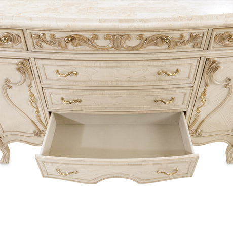 Michael Amini Platine De Royale Champagne Sideboard Nr09007-201 - Home Elegance USA