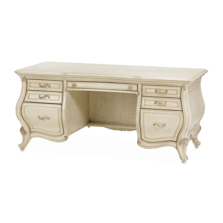 Michael Amini Platine De Royale Champagne Desk - Home Elegance USA