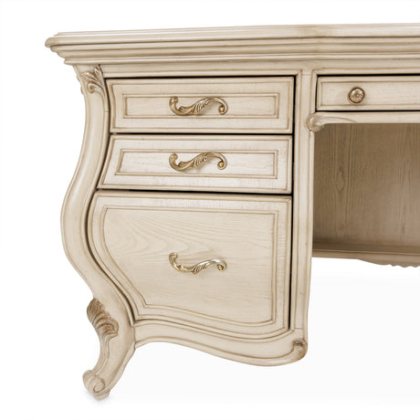 Michael Amini Platine De Royale Champagne Desk - Home Elegance USA