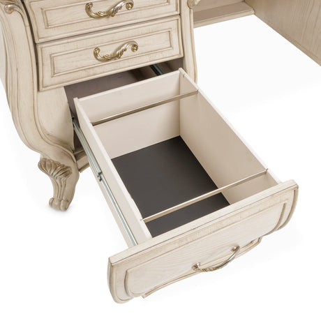 Michael Amini Platine De Royale Champagne Desk - Home Elegance USA