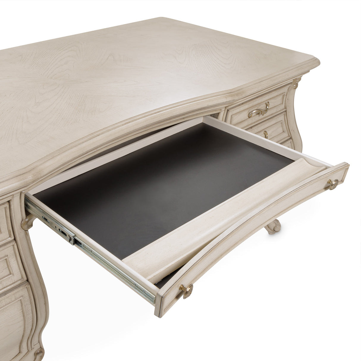 Michael Amini Platine De Royale Champagne Desk - Home Elegance USA