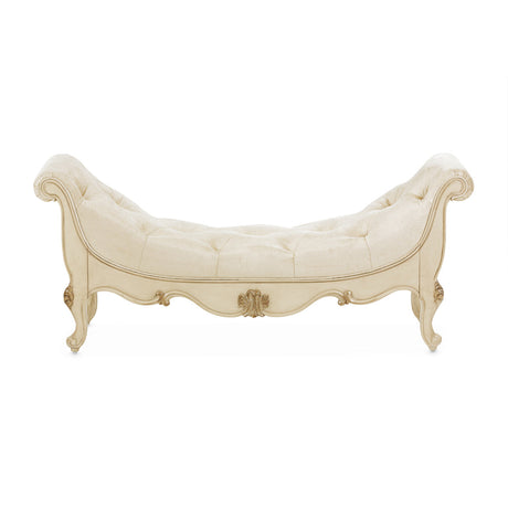 Michael Amini Platine De Royale Champagne Non-Storage Bed Bench - Home Elegance USA