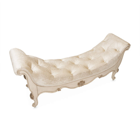 Michael Amini Platine De Royale Champagne Non-Storage Bed Bench - Home Elegance USA