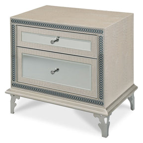 Michael Amini Hollywood Swank Upholstered Night Stand - Home Elegance USA