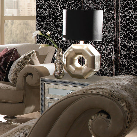 Michael Amini Hollywood Swank Upholstered Night Stand - Home Elegance USA