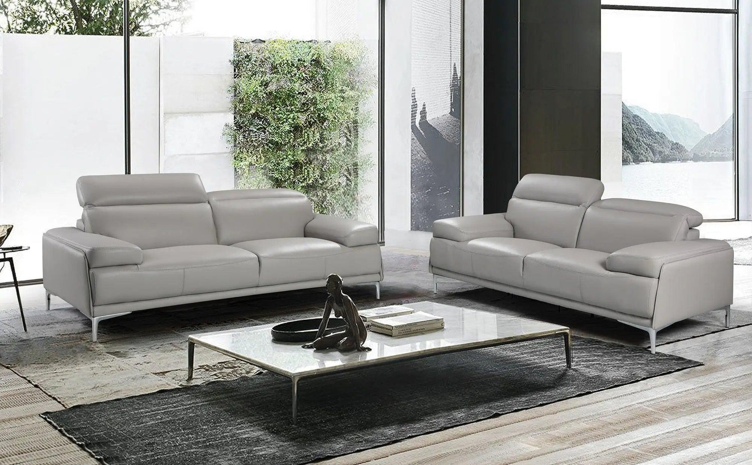 Nicolo Contemporary Sofa and Loveseat by J&M Furniture J&M Furniture
