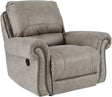 Olsberg Traditional Recliner in Steel Gray Color by Ashley Furniture Ashley Furniture