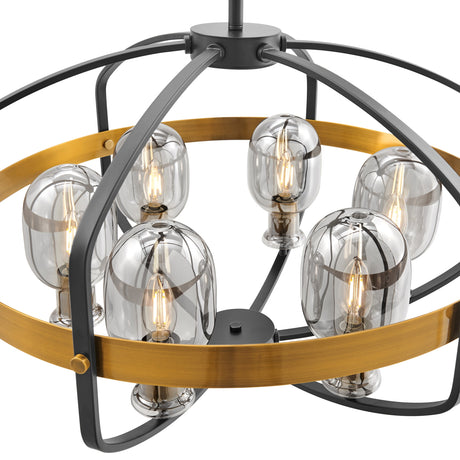 Opia Vintage Chandelier  Gold & Black // 8 Light | Finesse