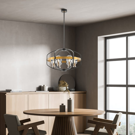 Opia Vintage Chandelier  Gold & Black // 8 Light | Finesse