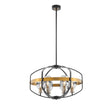 Opia Vintage Chandelier  Gold & Black // 8 Light - Home Elegance USA