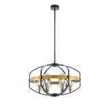 Opia Vintage Chandelier  Gold & Black // 8 Light - Home Elegance USA