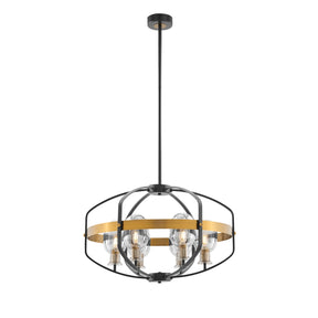 Opia Vintage Chandelier  Gold & Black // 8 Light | Finesse