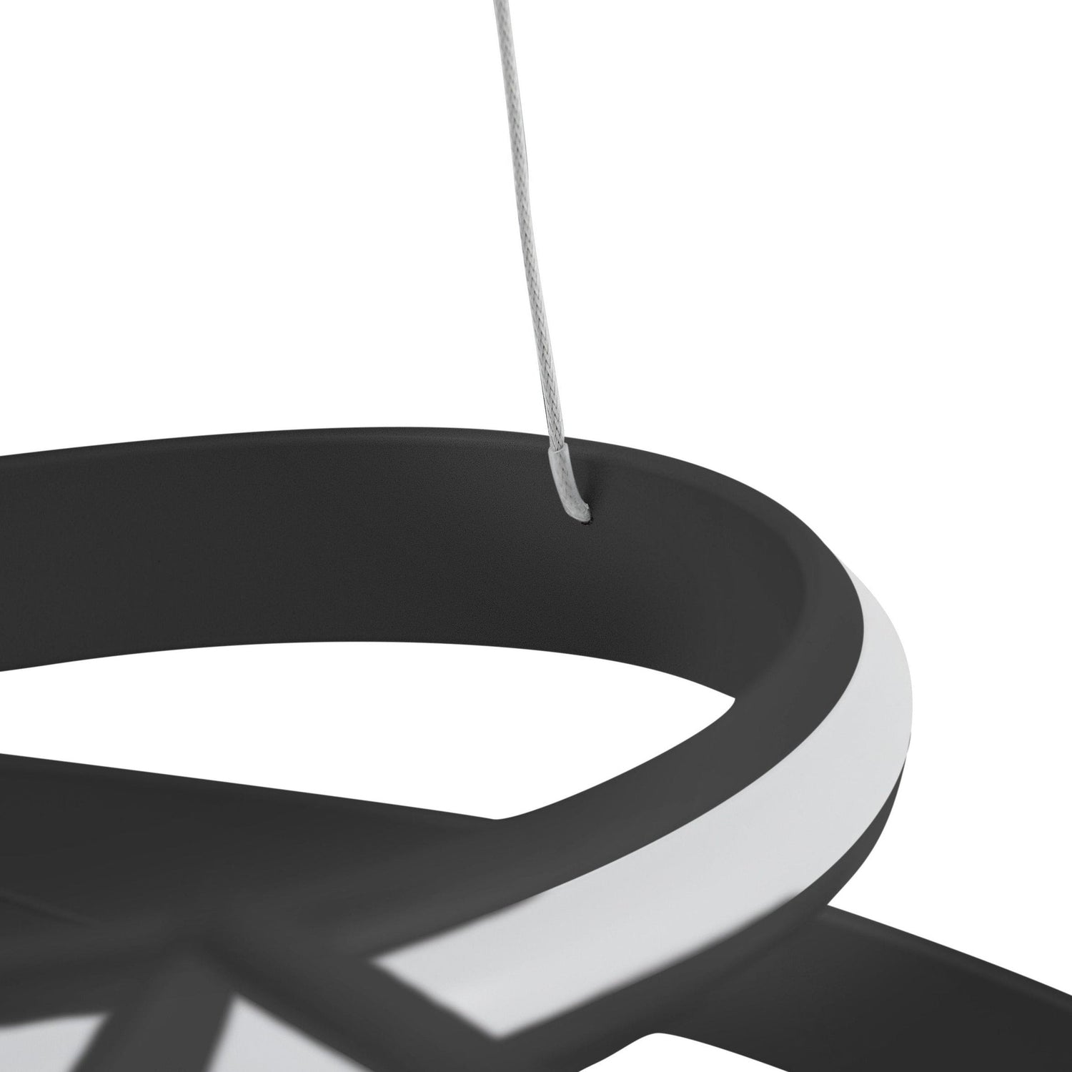 Oslo LED Adjustable Chandelier // Black - Home Elegance USA