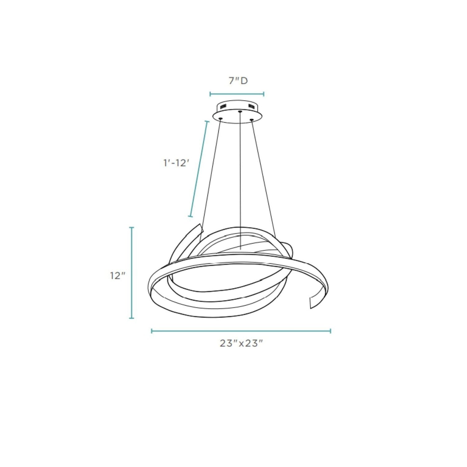 Oslo LED Adjustable Chandelier // Silver - Home Elegance USA