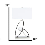 Ovals in Crystal Table Lamp // 1 Light - Home Elegance USA
