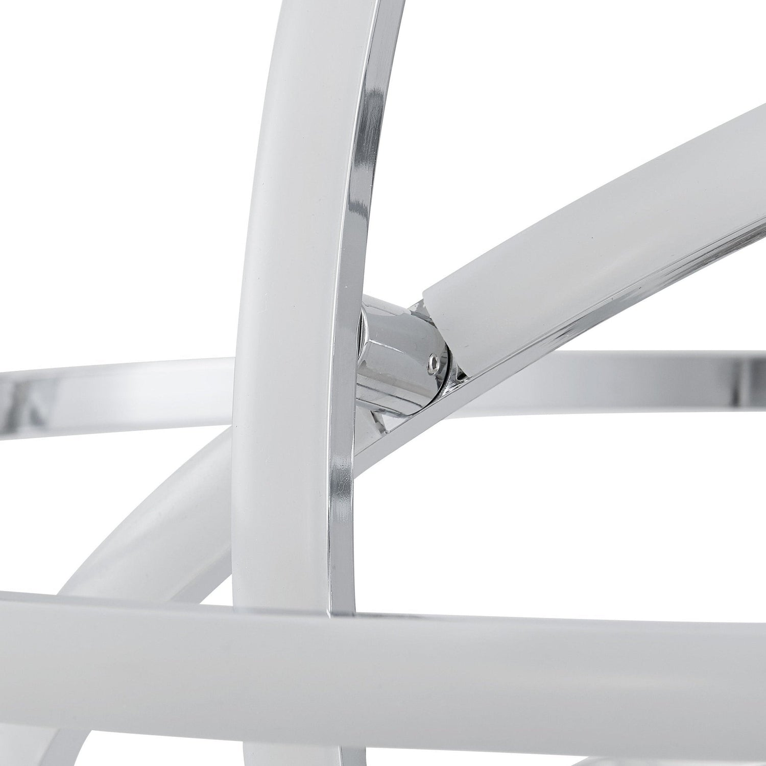 Oxford LED Adjustable Chandelier // Chrome - Home Elegance USA