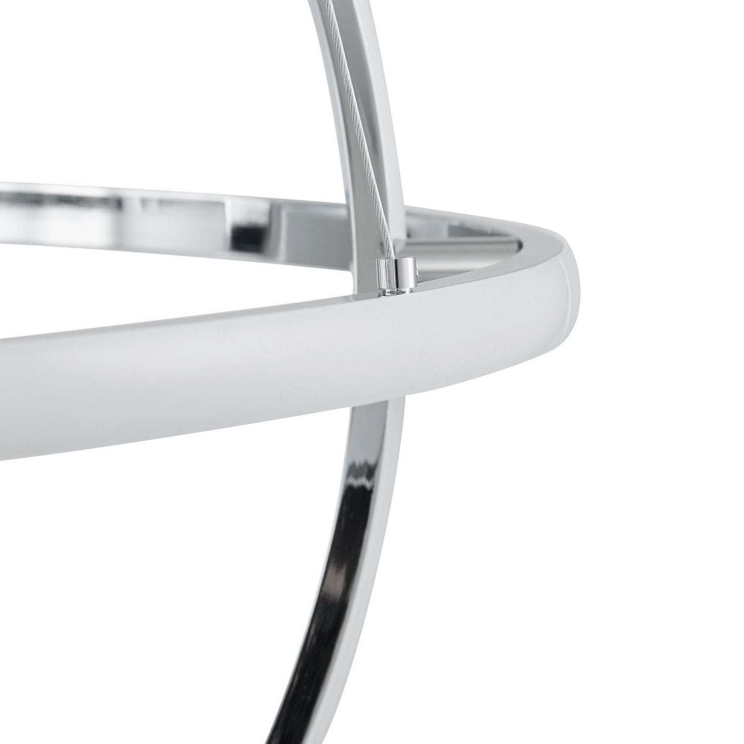 Oxford LED Adjustable Chandelier // Chrome - Home Elegance USA