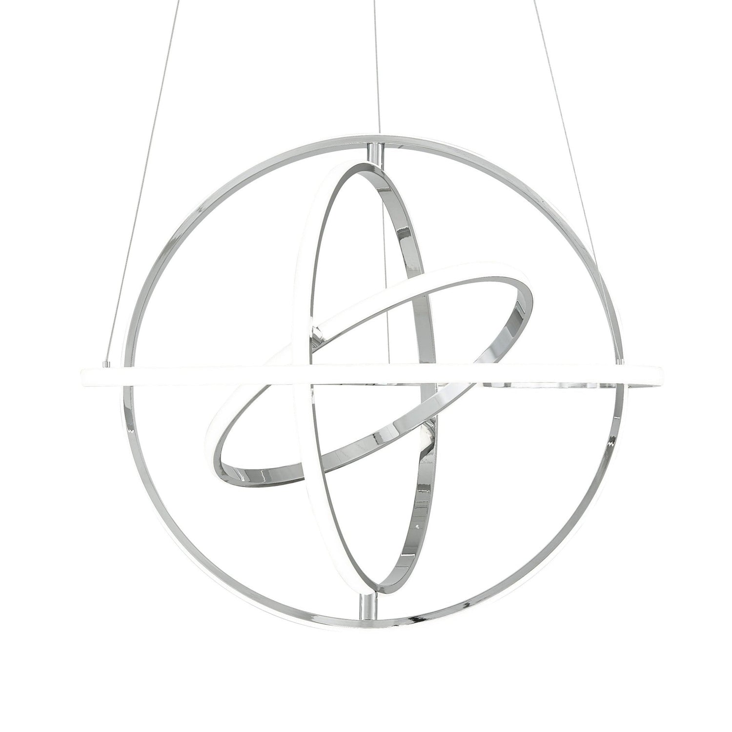 Oxford LED Adjustable Chandelier // Chrome - Home Elegance USA