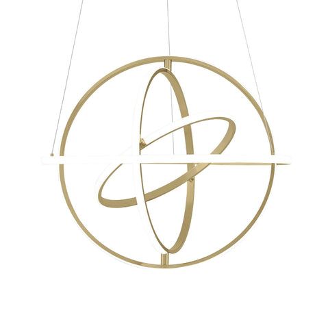 Oxford LED Adjustable Chandelier // Sandy Gold - Home Elegance USA