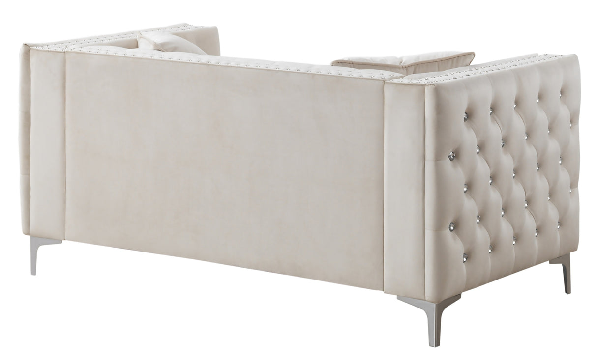 Glory Furniture Paige G827A-L Loveseat , IVORY Home Elegance USA