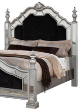 Pamela 6Pc Transitional Bedroom Set in Silver Finish by Cosmos Furniture Cosmos Furniture