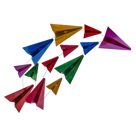 Paper Planes Wall Art // Multicolor - Home Elegance USA