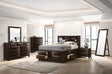 Phoenix Transitional Queen Bedroom Set With Bookcase Headboard in Cappuccino by Coaster Furniture Coaster Furniture
