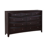 Phoenix Transitional Queen Bedroom Set With Bookcase Headboard in Cappuccino by Coaster Furniture Coaster Furniture
