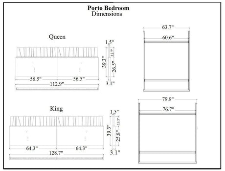 Porto Bedroom Set | J&M