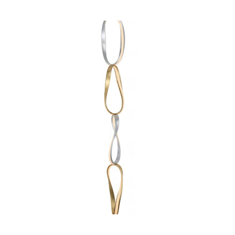 Prague Vertical Chandelier // Gold & Chrome | Finesse
