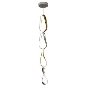 Prague Vertical Chandelier // Gold & Chrome | Finesse