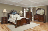 Rosanna 6Pc Traditional Bedroom Set in Cherry Finish by Cosmos Furniture Cosmos Furniture