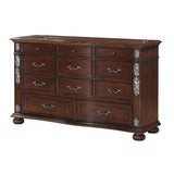 Rosanna 6Pc Traditional Bedroom Set in Cherry Finish by Cosmos Furniture Cosmos Furniture