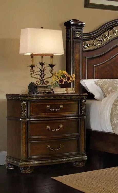 Rose Traditional Bedroom set in Dark Cherry by Galaxy Furniture Galaxy Furniture