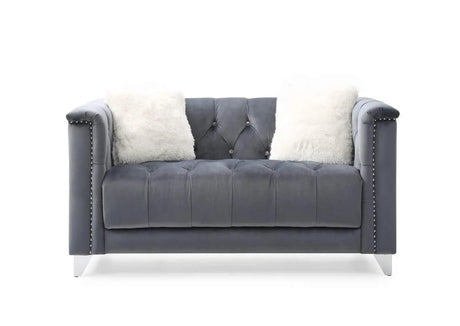 Russell Modern Sofa and Loveseat in Velvet by Galaxy Furniture Galaxy Furniture