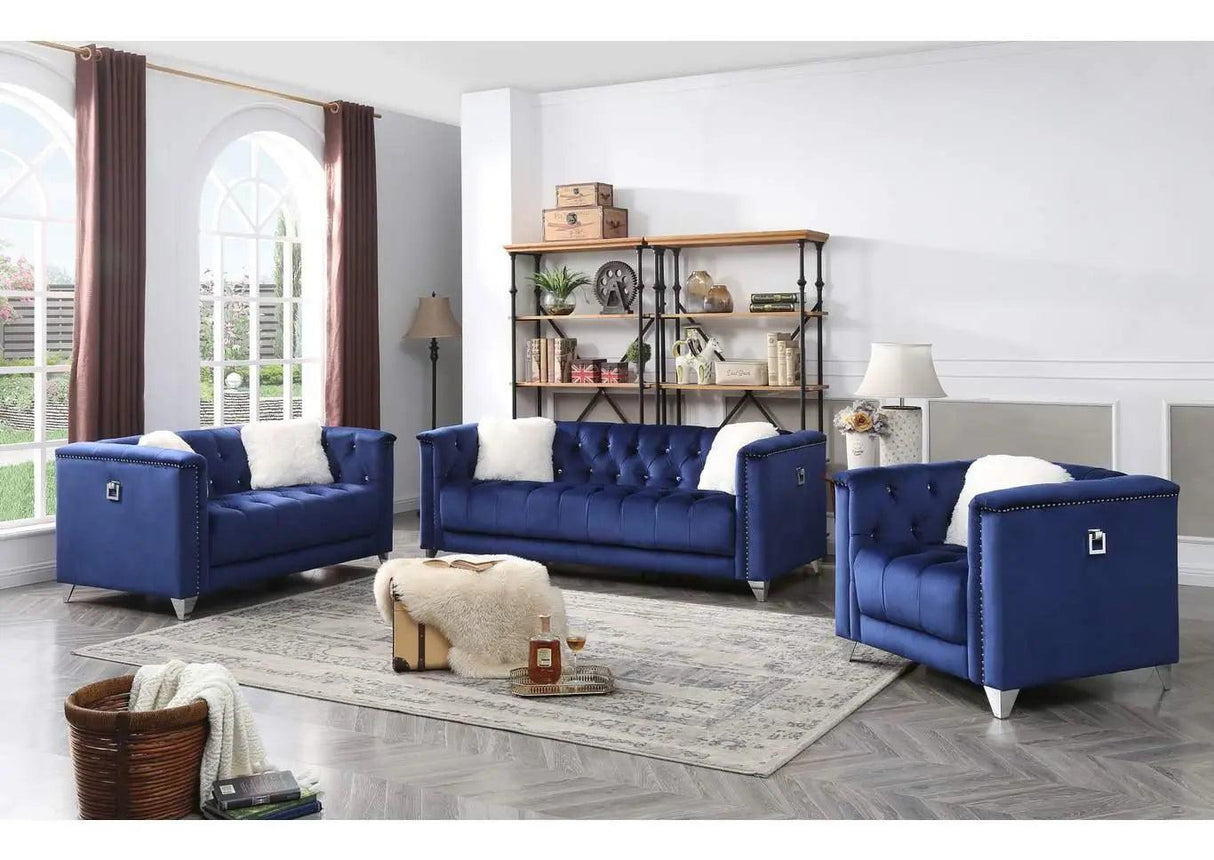 Russell Modern Sofa and Loveseat in Velvet by Galaxy Furniture Galaxy Furniture