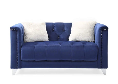 Russell Modern Sofa and Loveseat in Velvet by Galaxy Furniture Galaxy Furniture