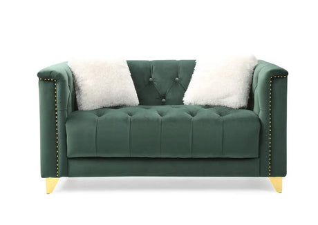 Russell Modern Sofa and Loveseat in Velvet by Galaxy Furniture Galaxy Furniture