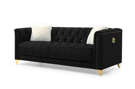 Russell Modern Sofa and Loveseat in Velvet by Galaxy Furniture Galaxy Furniture