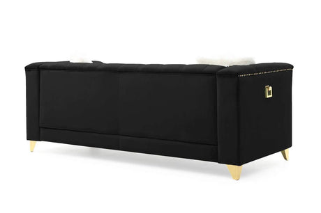 Russell Modern Sofa and Loveseat in Velvet by Galaxy Furniture Galaxy Furniture